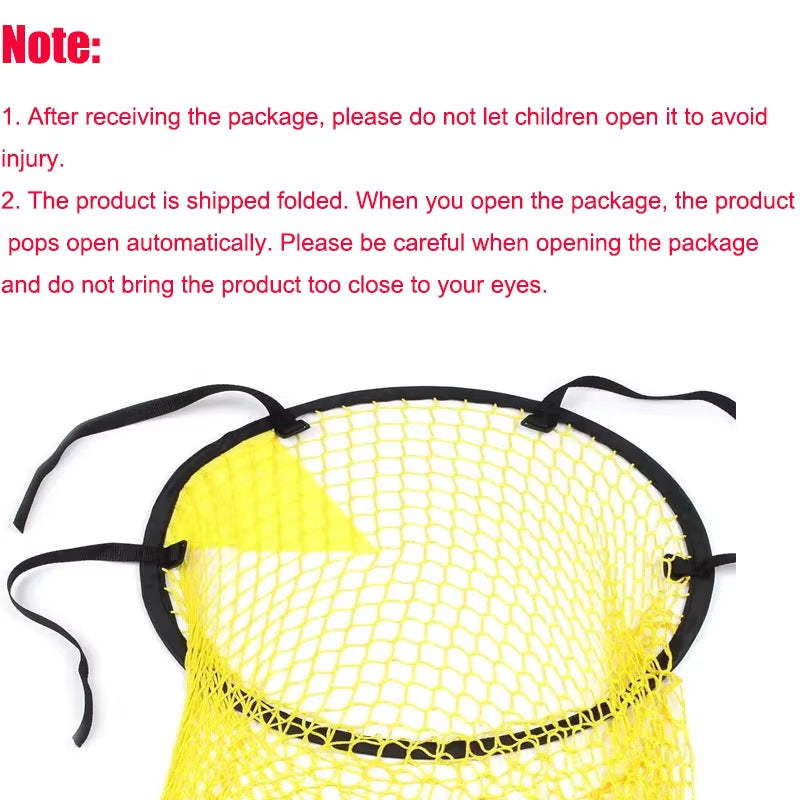 Soccer Target Net Foldable Soccer Ball Practice Shot Net Outdoor Football Training Equipment for Shooting Accuracy Training