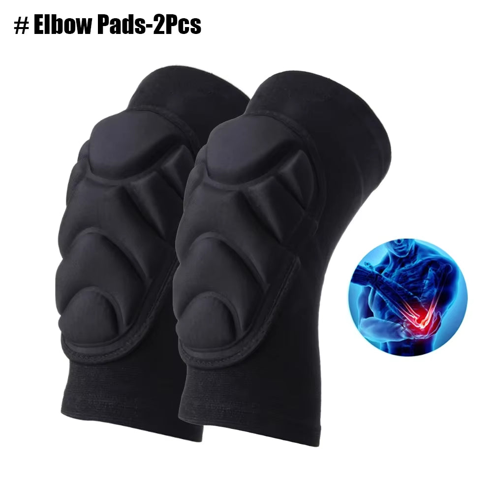 2Pcs/Pair Kids Teens Knee Pads Elbow Sleeves with Collision Avoidance Thick Sponge Sport Protective Skate Skiing Soccer Cycling