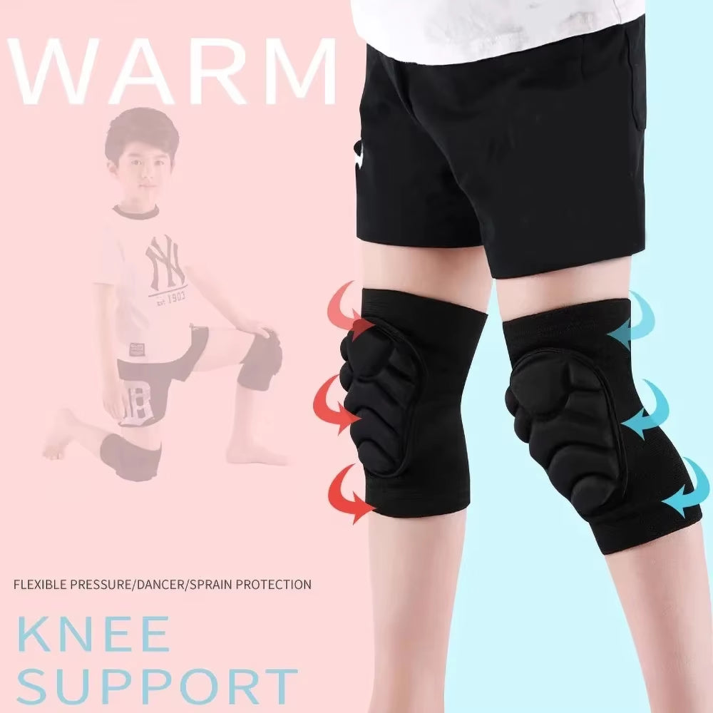 2Pcs/Pair Kids Teens Knee Pads Elbow Sleeves with Collision Avoidance Thick Sponge Sport Protective Skate Skiing Soccer Cycling