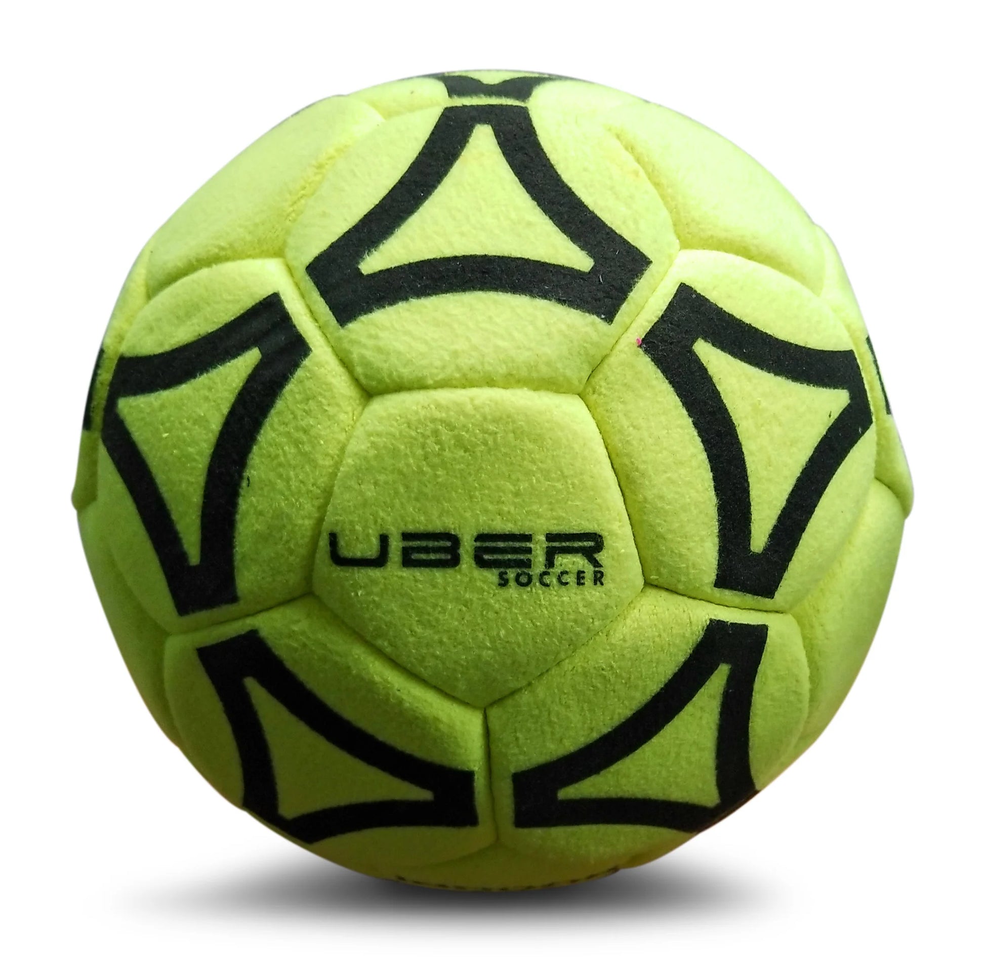 Indoor Felt Soccer Ball - Neon Yellow