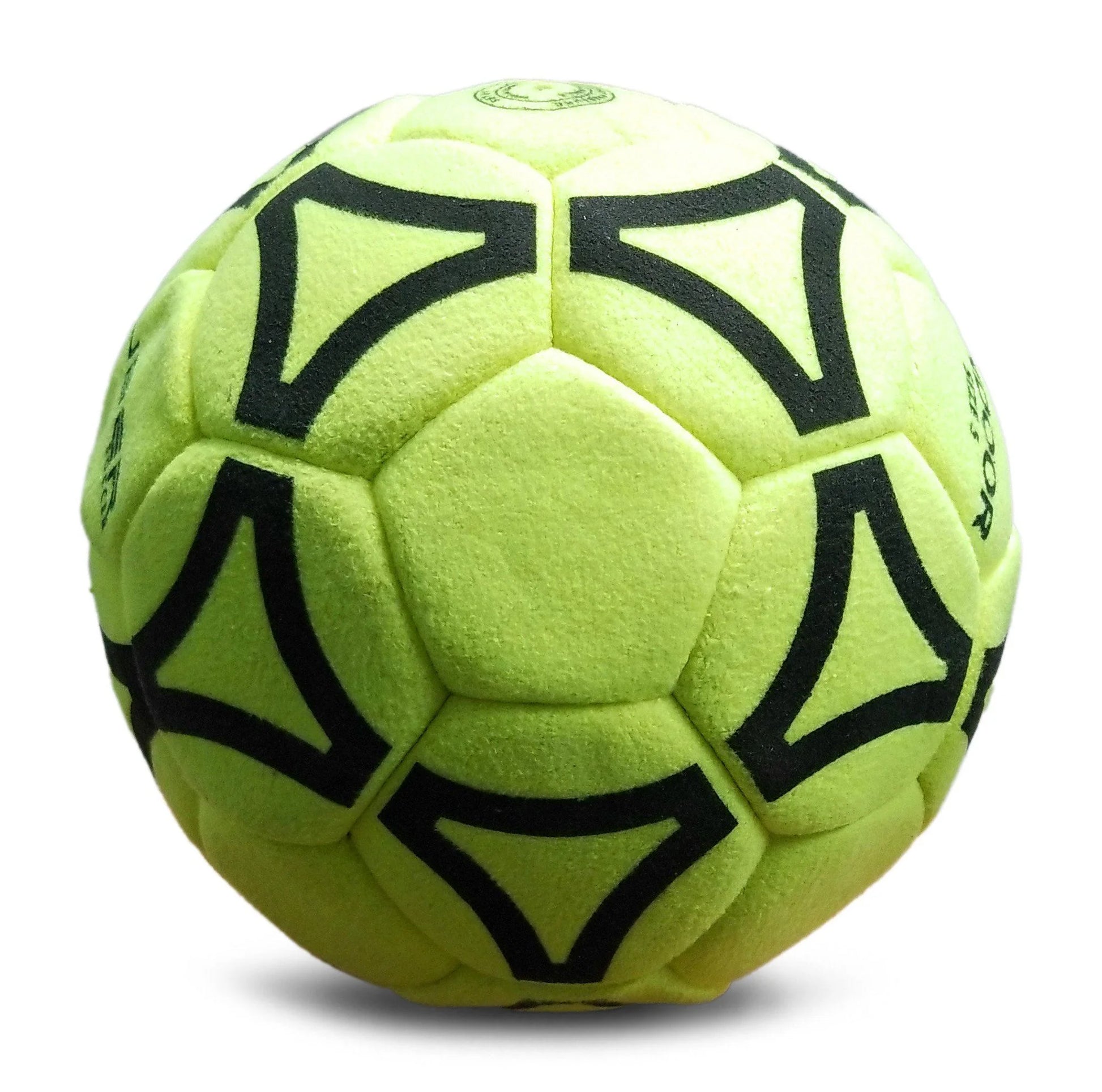 Indoor Felt Soccer Ball - Neon Yellow