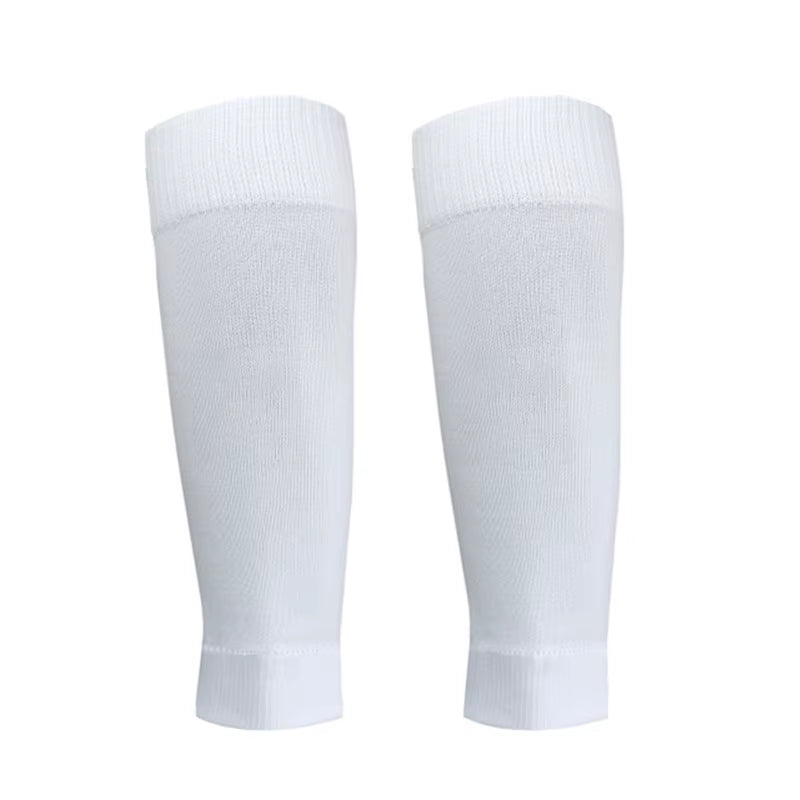 2 Pairs Set Men Grip Soccer Socks and Calf Sleeves Adult Youth Non Slip Leg Cover Guards for Basketball Football Sports Socks