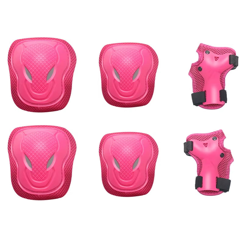 Elbow Knee Pads Skating Protector Skateboard 6Pcs/Set Bicycle Sports Protective Gear Riding Roller Wrist Guard Kids Adults BMX