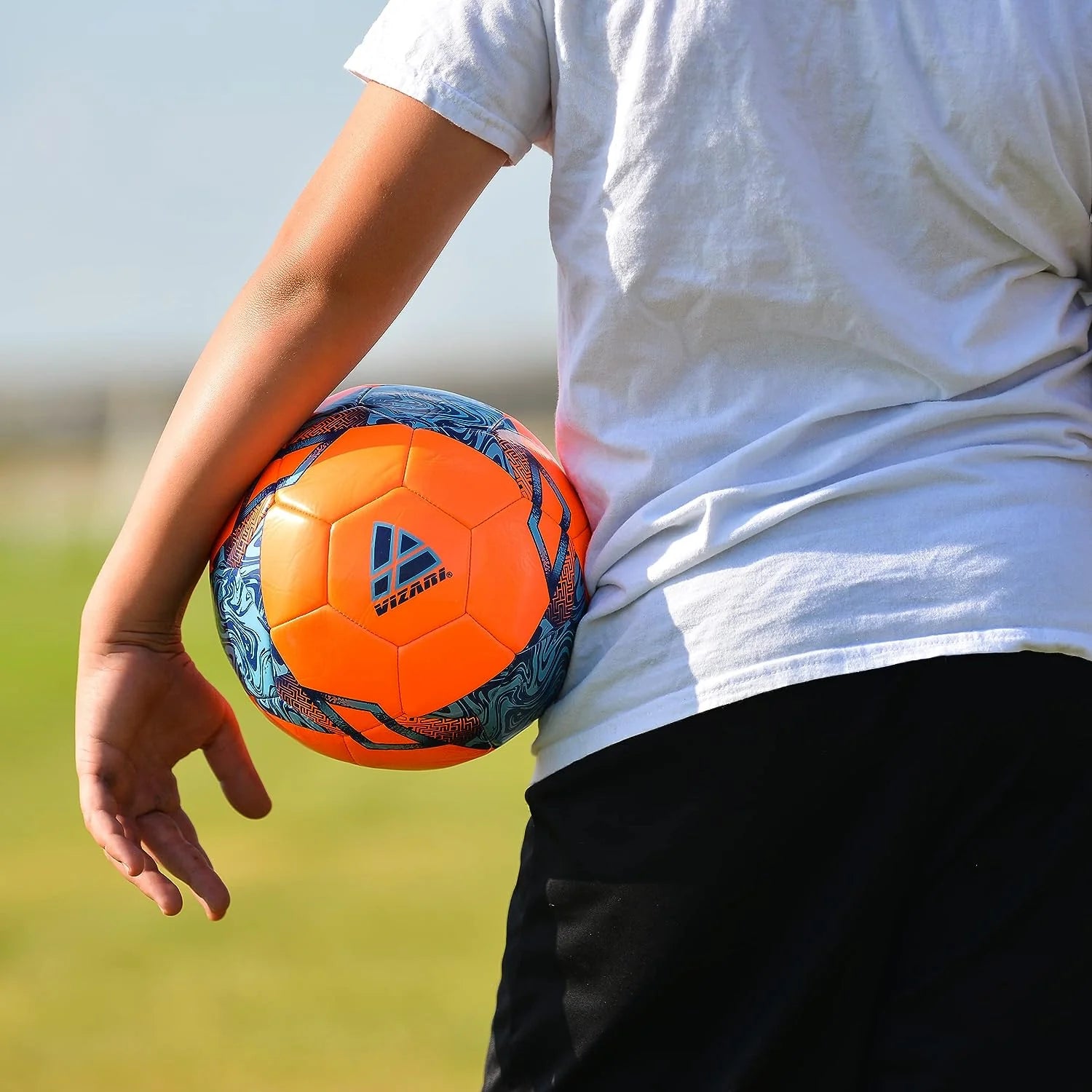 Toledo Soccer Ball-Orange/Blue